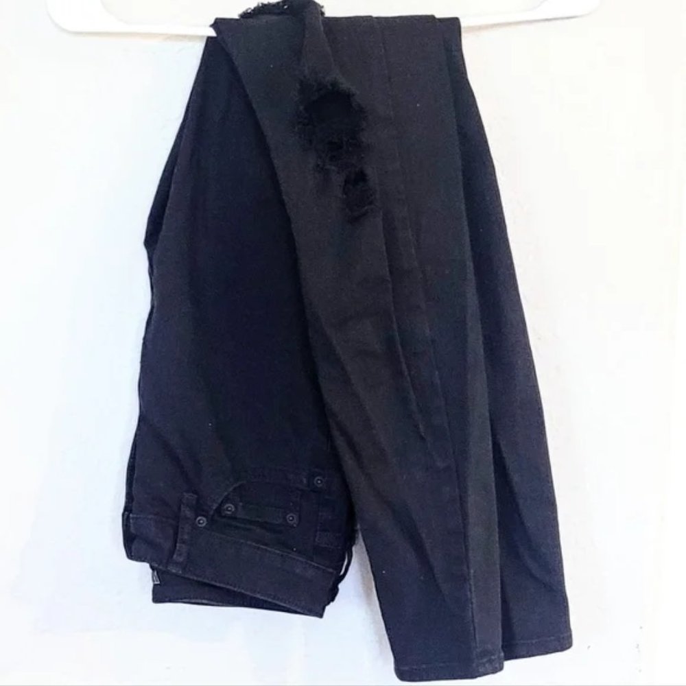 Distressed Black Skinny Jeans - Picture 3 of 5